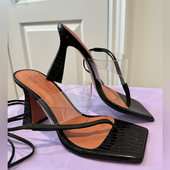 Call it Spring ESMERALDA Black Heels - Picture 3 of 9